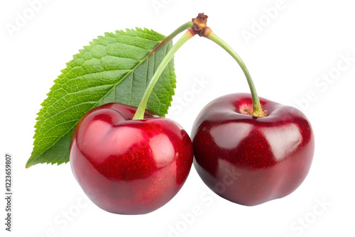 cherries isolated on white background