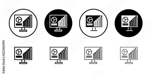 Dashboard icon flat and simple set design