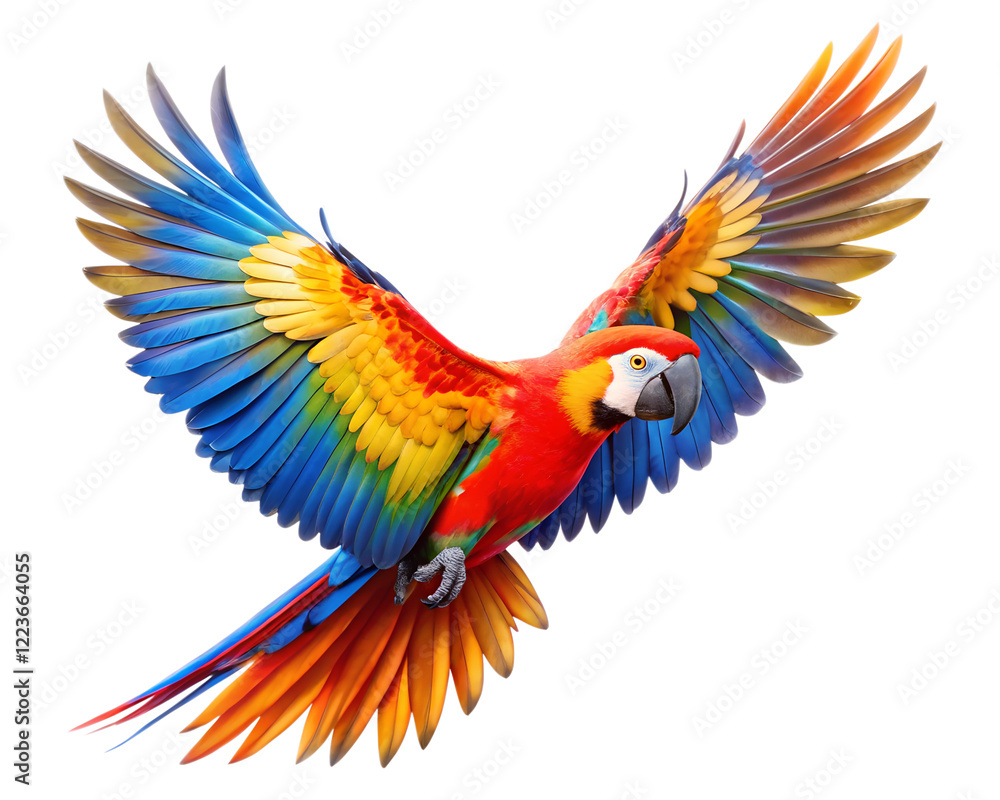 Fototapeta premium blue and yellow macaw ara ararauna