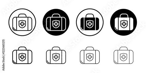 medical kit flat and simple set design