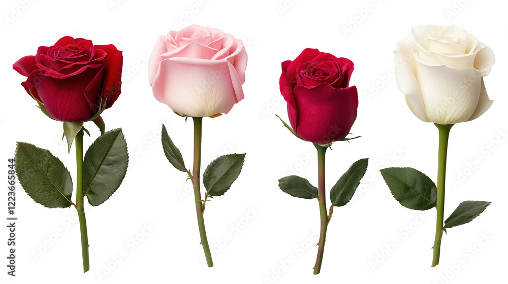Classic roses in red, pink and white image set isolated transparent. Flowers romantic florals cut outs photo png collection. Arrangement of Valentine day flora cutouts elements objects Classic roses in red, pink and white image set isolated transparent. Flowers romantic florals cut outs photo png collection. Arrangement of Valentine day flora cutouts elements objects