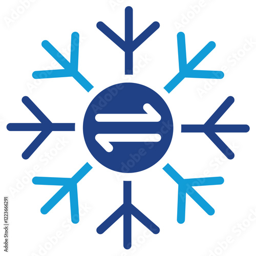 Hybrid Cooling Dual Tone Icon