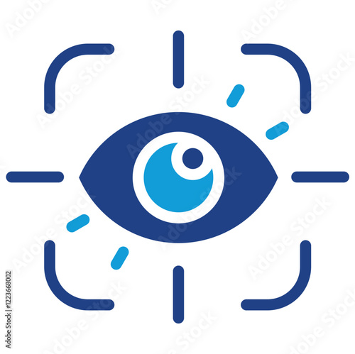 Eye Tracking Dual Tone Icon