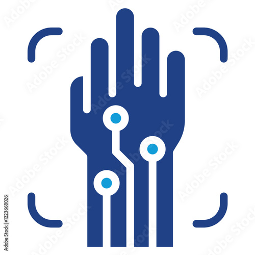 Gesture Recognition Dual Tone Icon