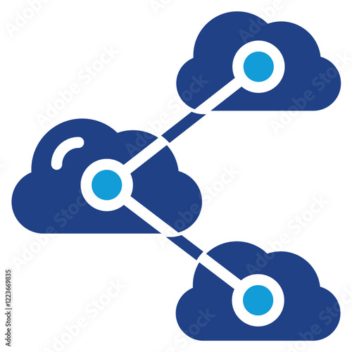 Multicloud Environment Dual Tone Icon