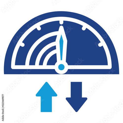 Network Latency Dual Tone Icon