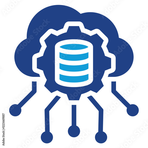 Software Defined Storage Dual Tone Icon