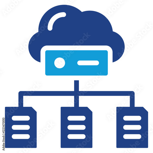 Cloud Infrastructure Dual Tone Icon