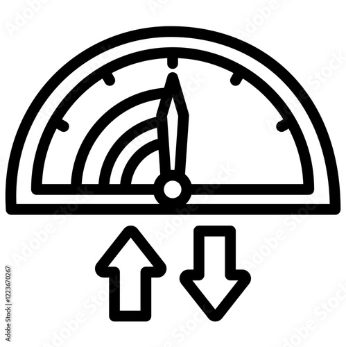 Network Latency Outline Icon