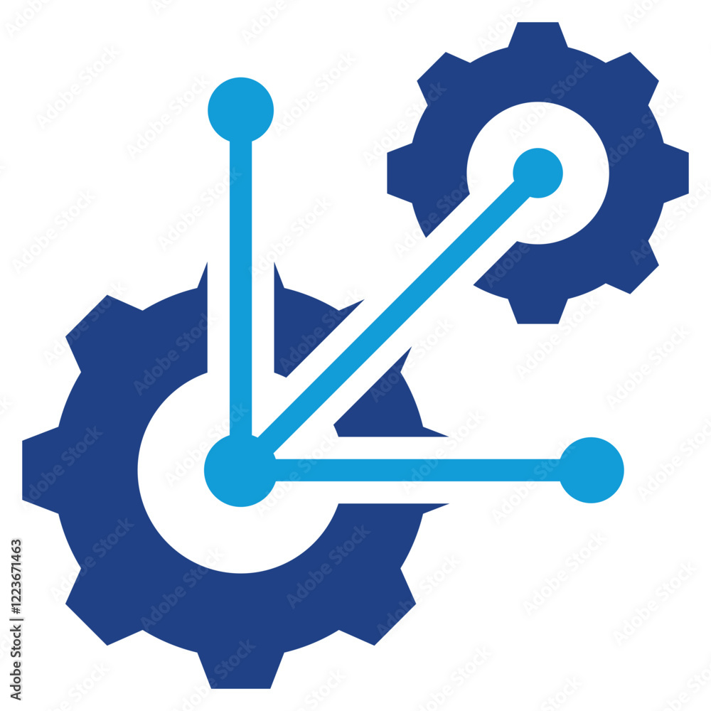 Process Automation Dual Tone Icon Process Automation Dual Tone Icon