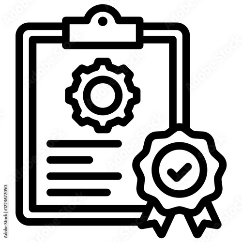 Standardized Process Outline Icon