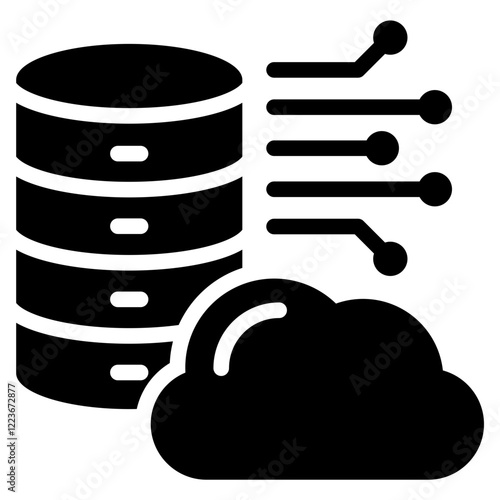 Big Data Solid Black Icon