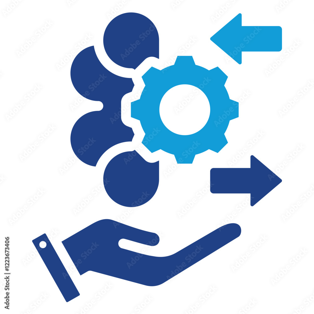 Self Optimizing System Dual Tone Icon Self Optimizing System Dual Tone Icon