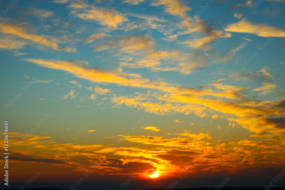 red sunset sky. Fiery Sunset Clouds red sunset sky. Fiery Sunset Clouds