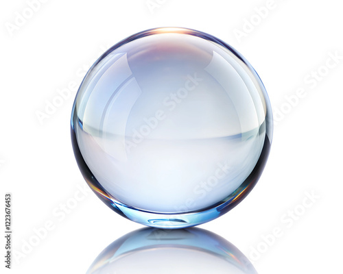 glass sphere isolated on white