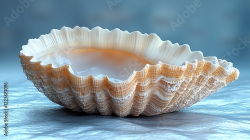 isolated clam light blue background wildlife fauna nature cutout images studio photography aquatic animals biodiversity animal identification stock photo commercial use digital design shadow effects h photo