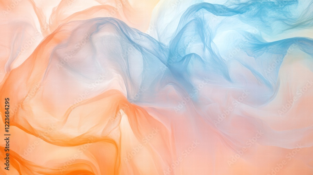 Fototapeta premium A calming background with pastel peach and pale