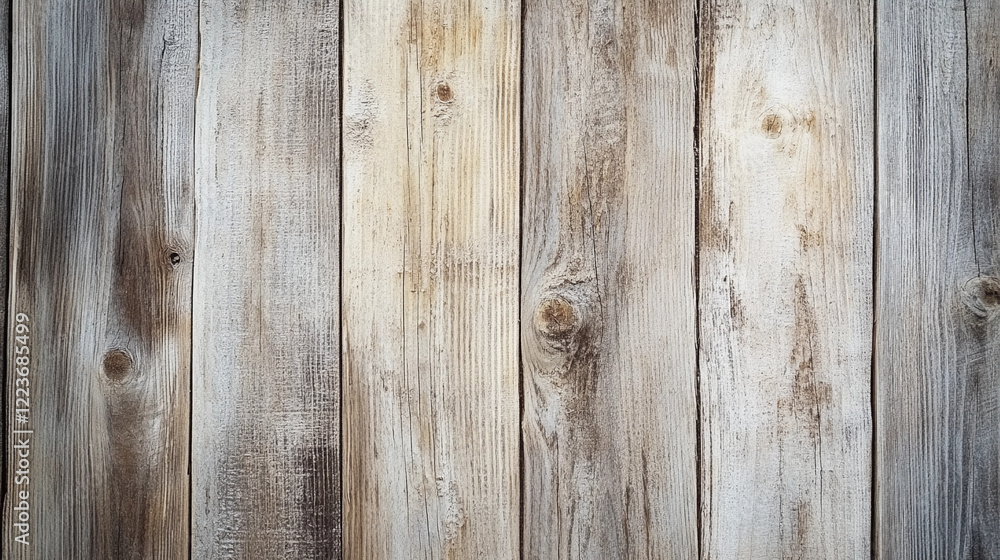Fototapeta premium Natural light wood plank texture exhibiting varied grains and hues, ideal for design and decor inspiration in interior settings or rustic themes. Generative AI