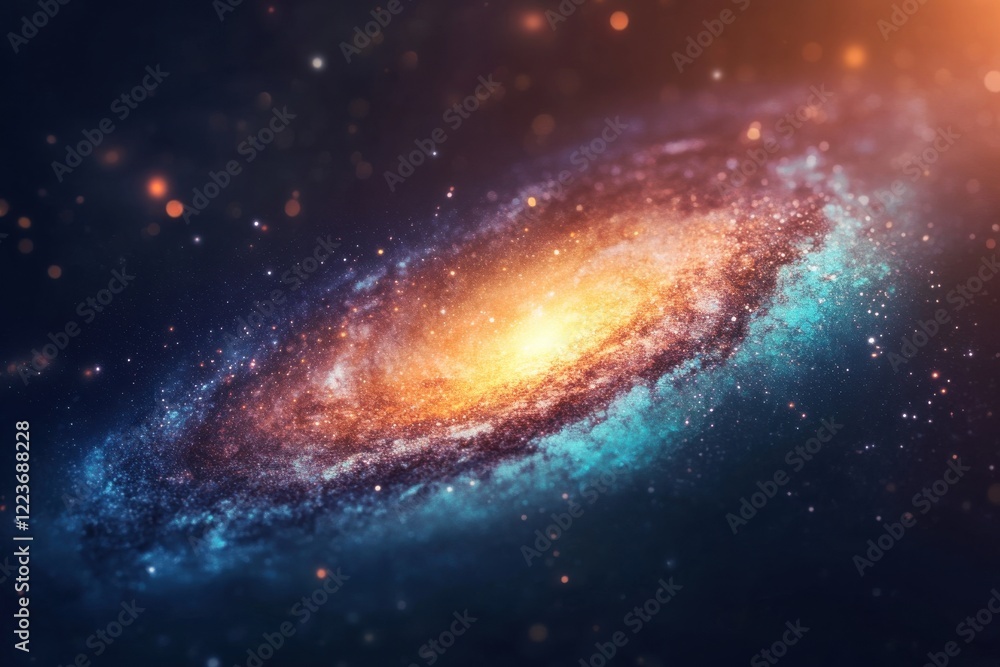 Stunning Galaxy Image with TiltShift Depth Effect Stunning Galaxy Image with TiltShift Depth Effect