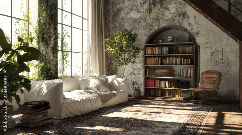 Sleek Serenity: A Modern House Interior in 3D