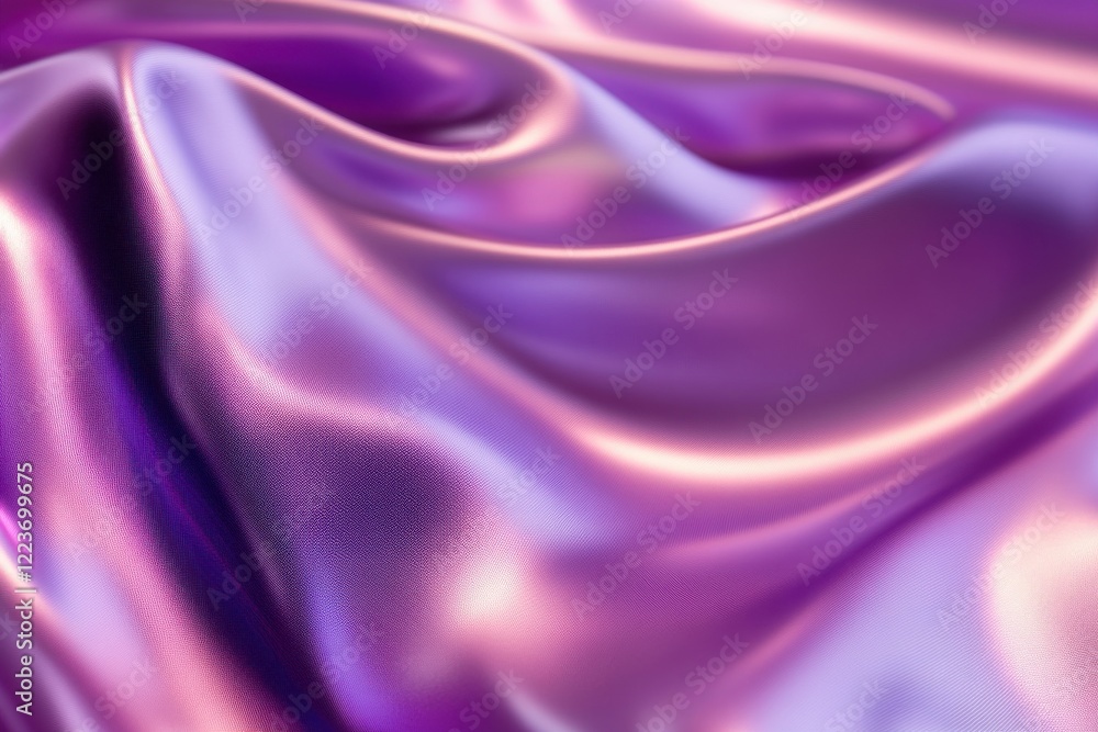 Fototapeta premium Smooth metallic purple gradient wallpaper with bokeh effect