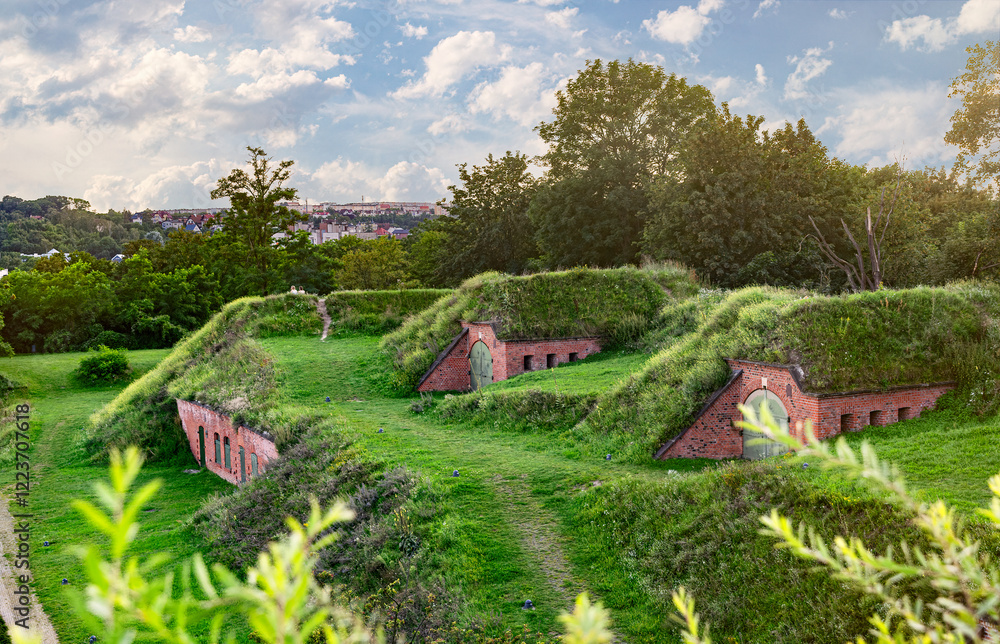 Gradowa Hill in Gdansk. Old town view Gradowa Hill in Gdansk. Old town view