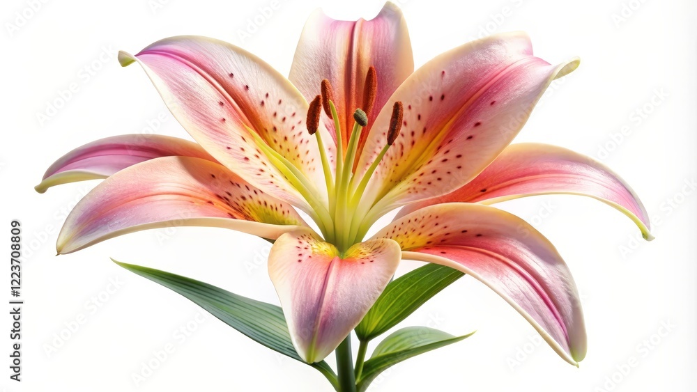 Fototapeta premium Pink Lily Flower Close-up