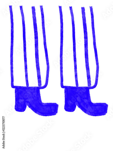 Boots illustration doodle fashion shoes design