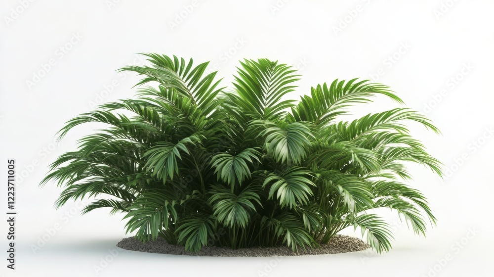 Fototapeta premium Stunning Lush Palm Tree in Vivid Green