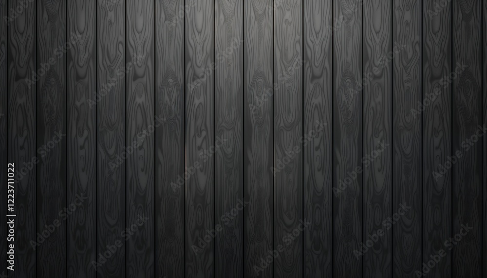Dark gray wooden planks create vertical pattern suitable for wallpaper cover pages. Natural wood grain visible. Modern minimalist design for industrial, architectural projects. Use as background for Dark gray wooden planks create vertical pattern suitable for wallpaper cover pages. Natural wood grain visible. Modern minimalist design for industrial, architectural projects. Use as background for
