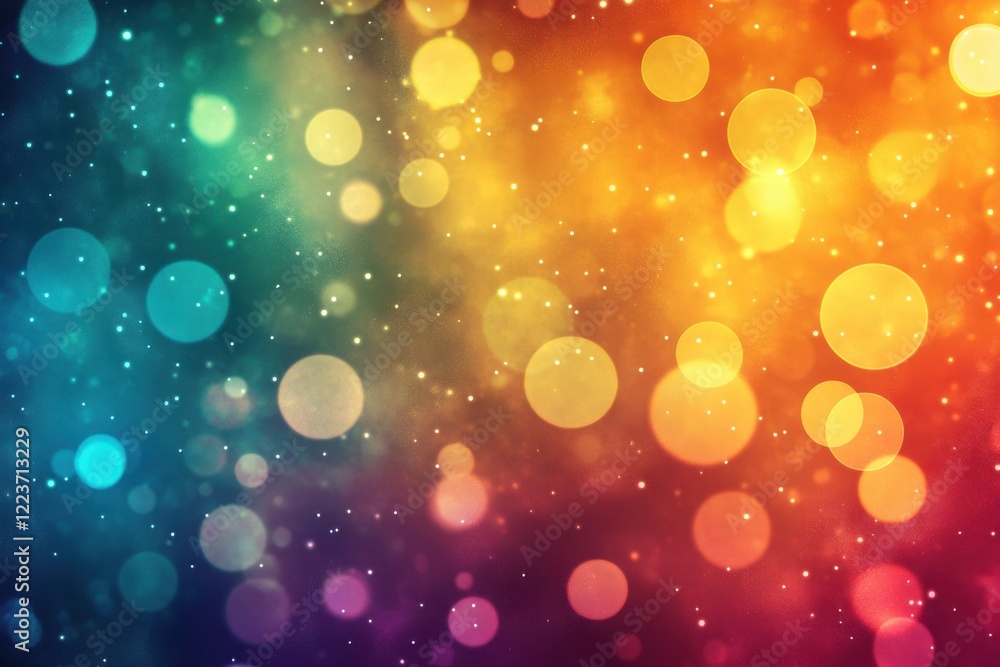 Obraz premium vibrant holographic abstract birthday background with futuristic style