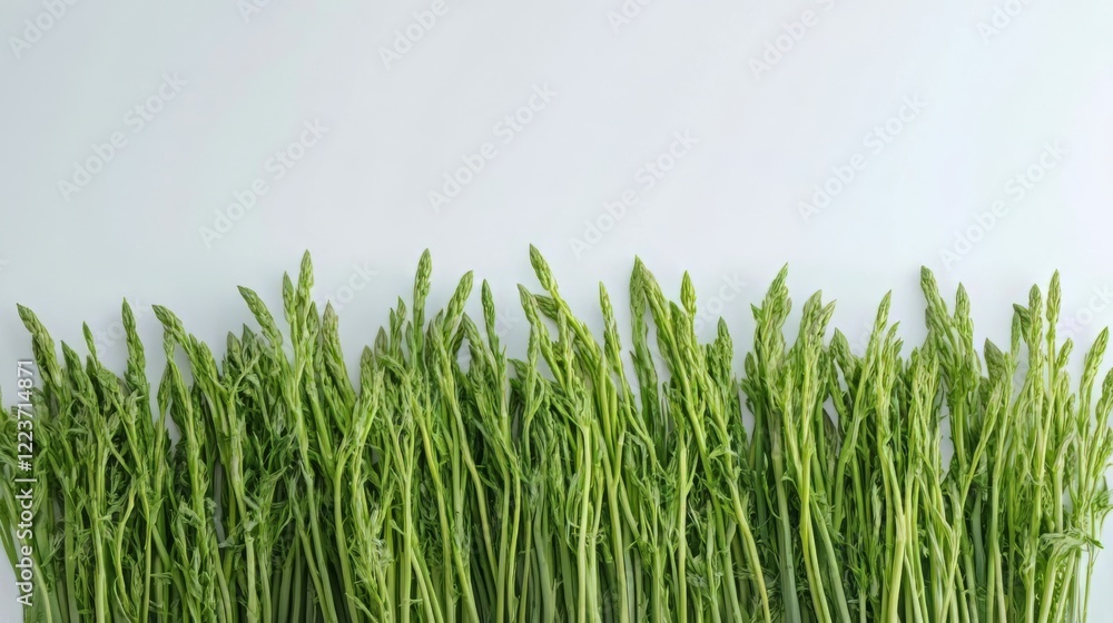 Fototapeta premium Fresh Asparagus - Vibrant Green Goodness