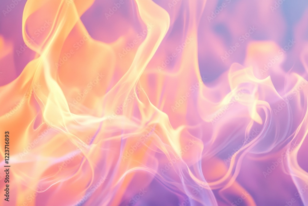 Obraz premium Abstract fire background with pastel colors and glowing edges