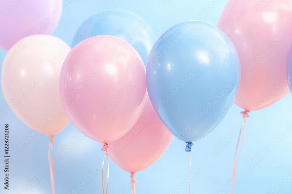  birthday background with ethereal gradient and parallax effect
