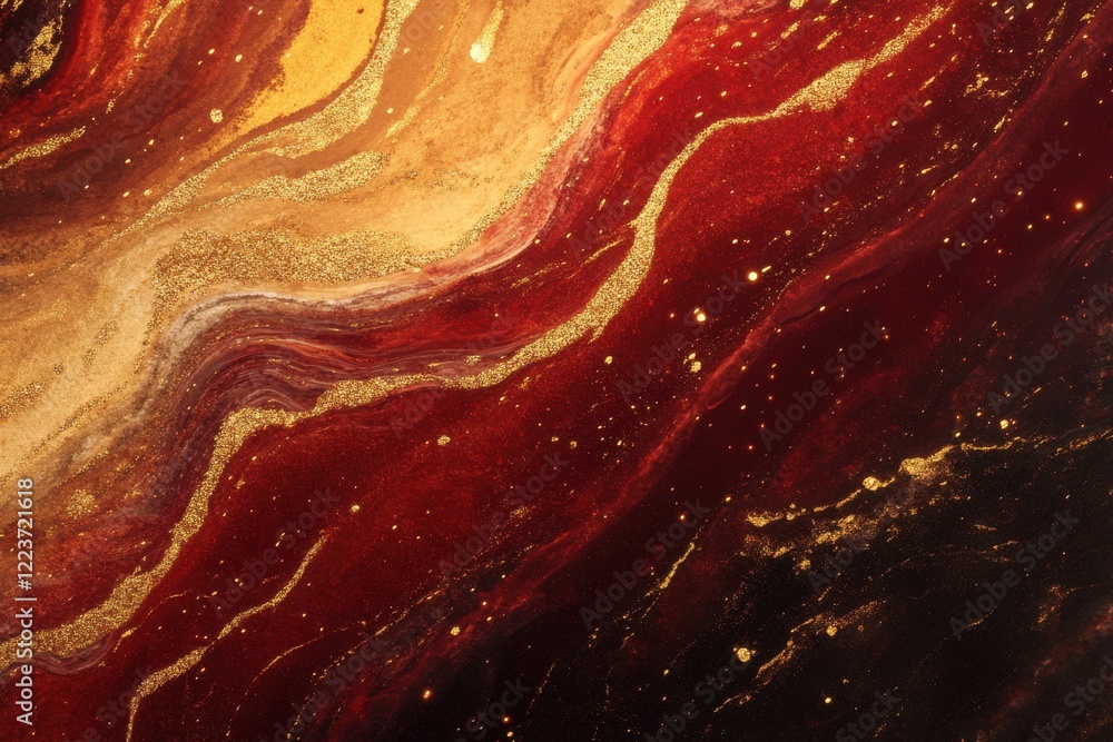 Obraz premium Warm festive Christmas background image with rich hues