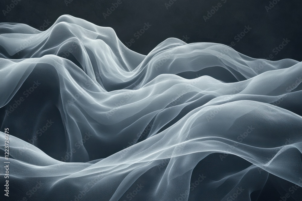 Obraz premium image showcasing monochromatic gradient with subtle volumetric lighting illusion