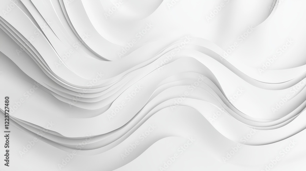 Obraz premium Abstract seamless paper cut world map design geometric background modern template . Topography banner texture white template curve concept style .