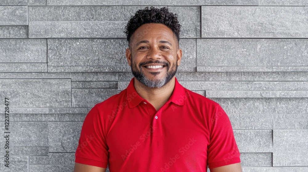 Happy man portrait, urban background,  professional headshot, website use