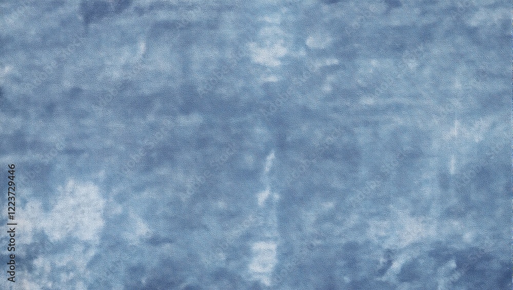 Obraz premium Vintage indigo cotton fabric with faded look soft texture