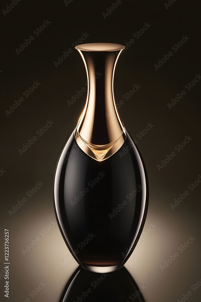 vase on black vase on black
