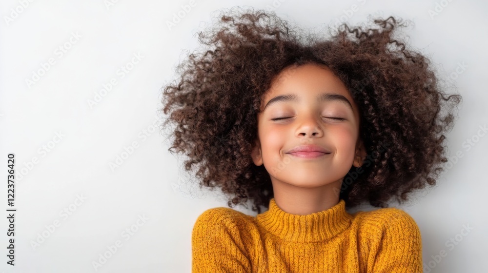 A Child's Peaceful Smile: Capturing Innocence and Joy A Child's Peaceful Smile: Capturing Innocence and Joy