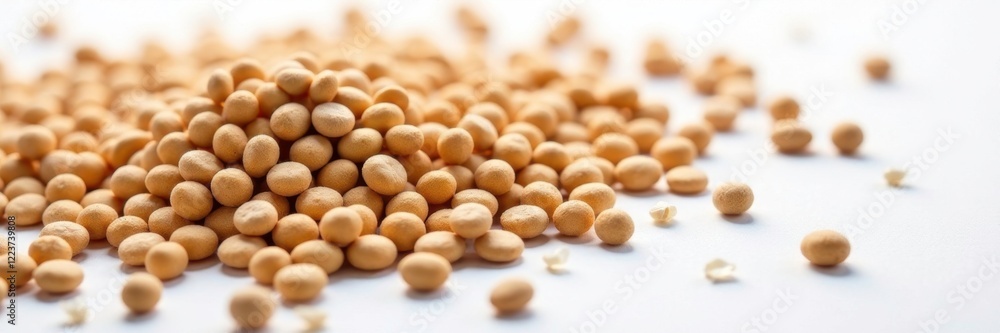 Small cylindrical brown pellets on white surface, texture, cylindrical, natural Small cylindrical brown pellets on white surface, texture, cylindrical, natural