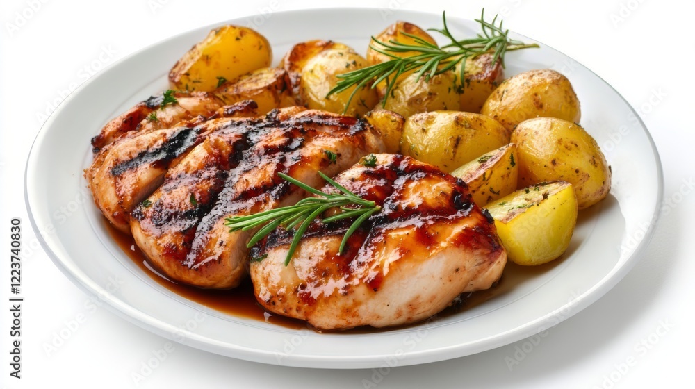 Grilled Chicken and Roasted Potatoes - A Flavorful and Easy Meal Grilled Chicken and Roasted Potatoes - A Flavorful and Easy Meal