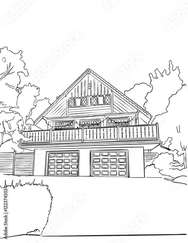 Sketch Contemporary House