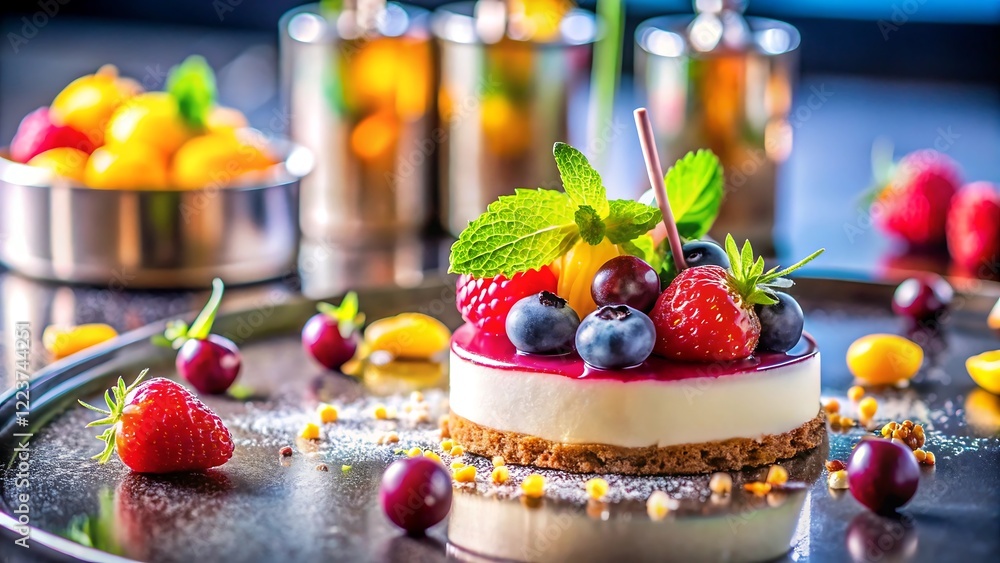 High-Tech Molecular Dessert with Precision Plating