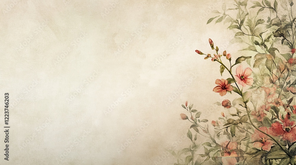 Minimalist Border Design with Paper Texture and Misty Morning Palette Minimalist Border Design with Paper Texture and Misty Morning Palette