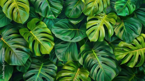 Wallpaper Mural Explore the lush beauty of dark green tropical leaves in this vibrant forest, a paradise for nature lovers. Torontodigital.ca
