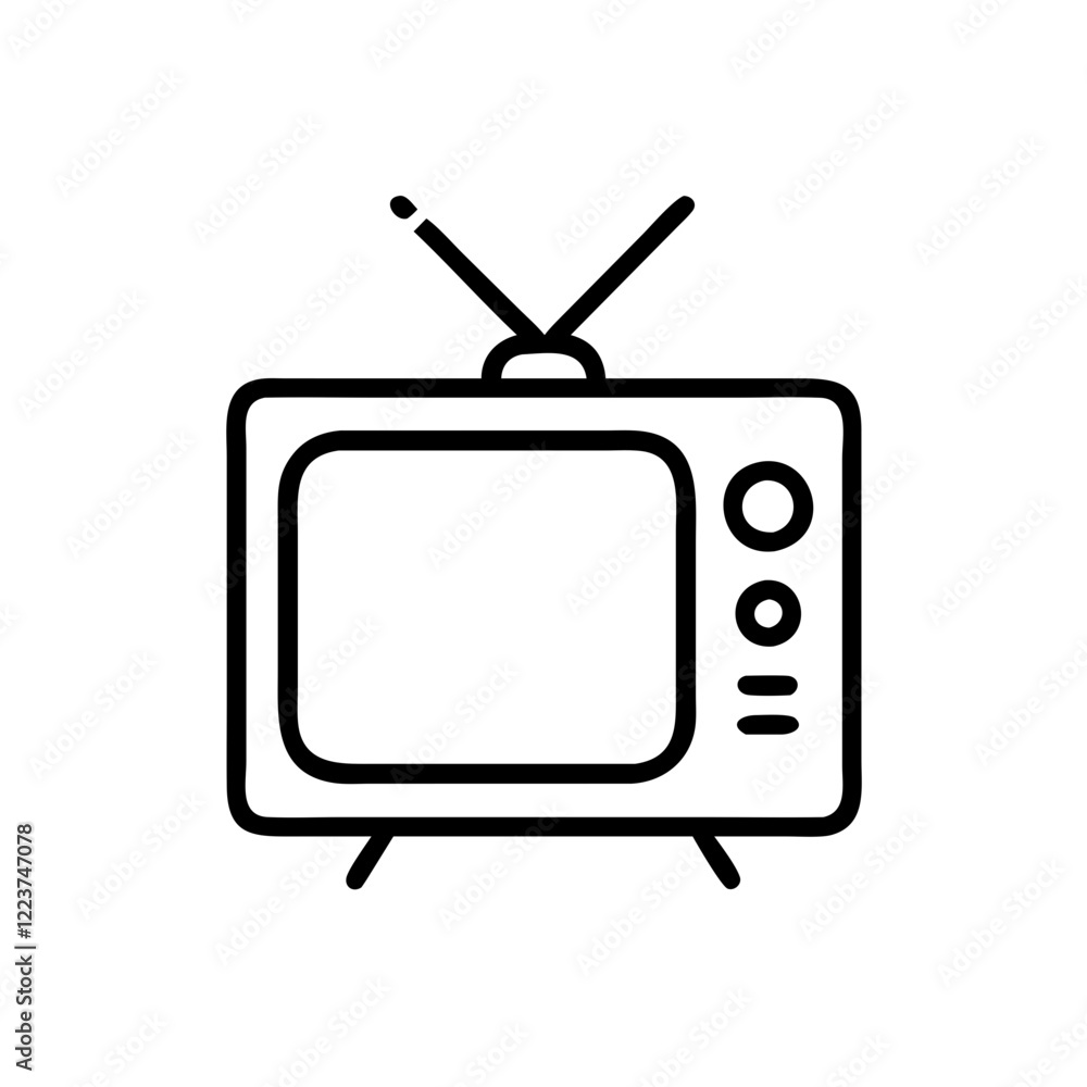 retro tv icon retro tv icon