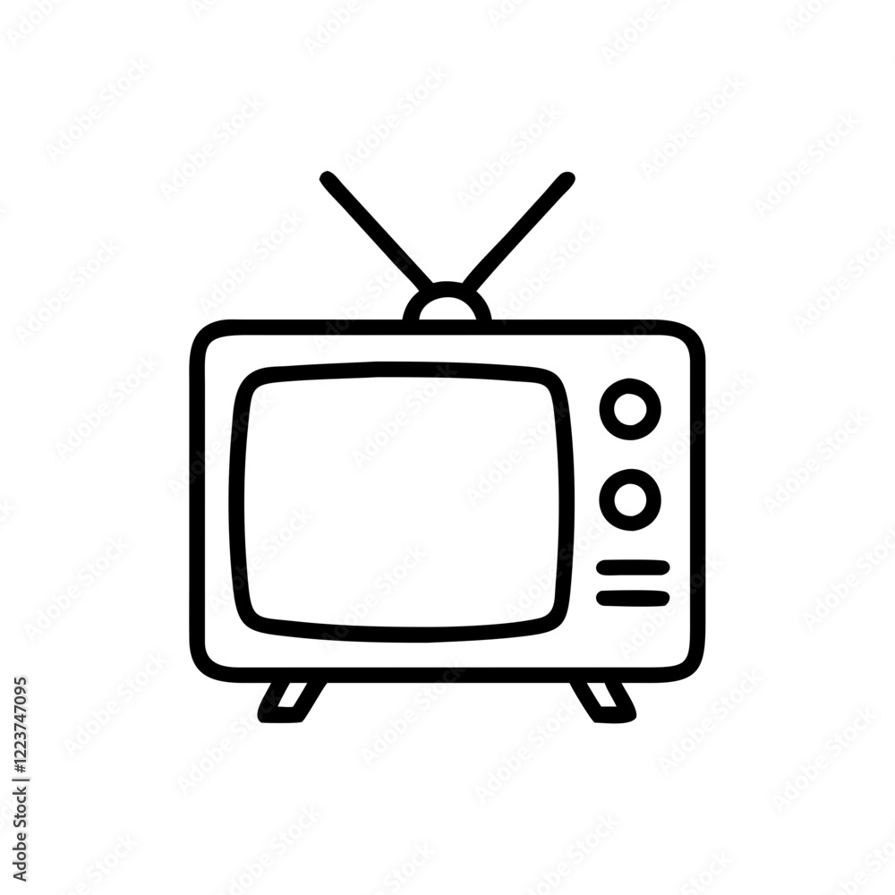 retro tv icon retro tv icon