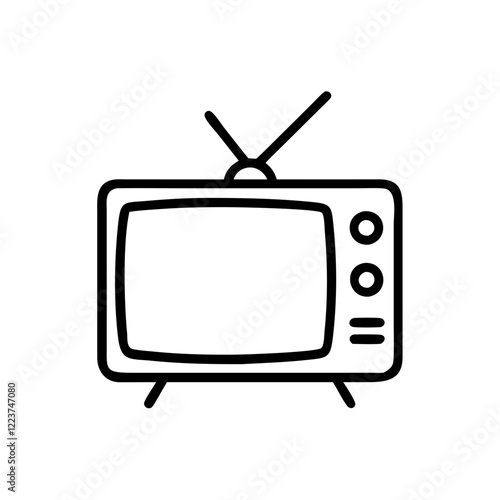 retro tv icon	